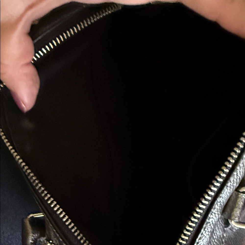 Coach Metallic Silver Handbag - Picture 4 of 7